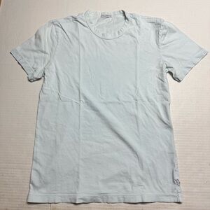 James Perse Standard Combed Cotton T-Shirt In Skipper Pigment Blue Size: 2 (M)